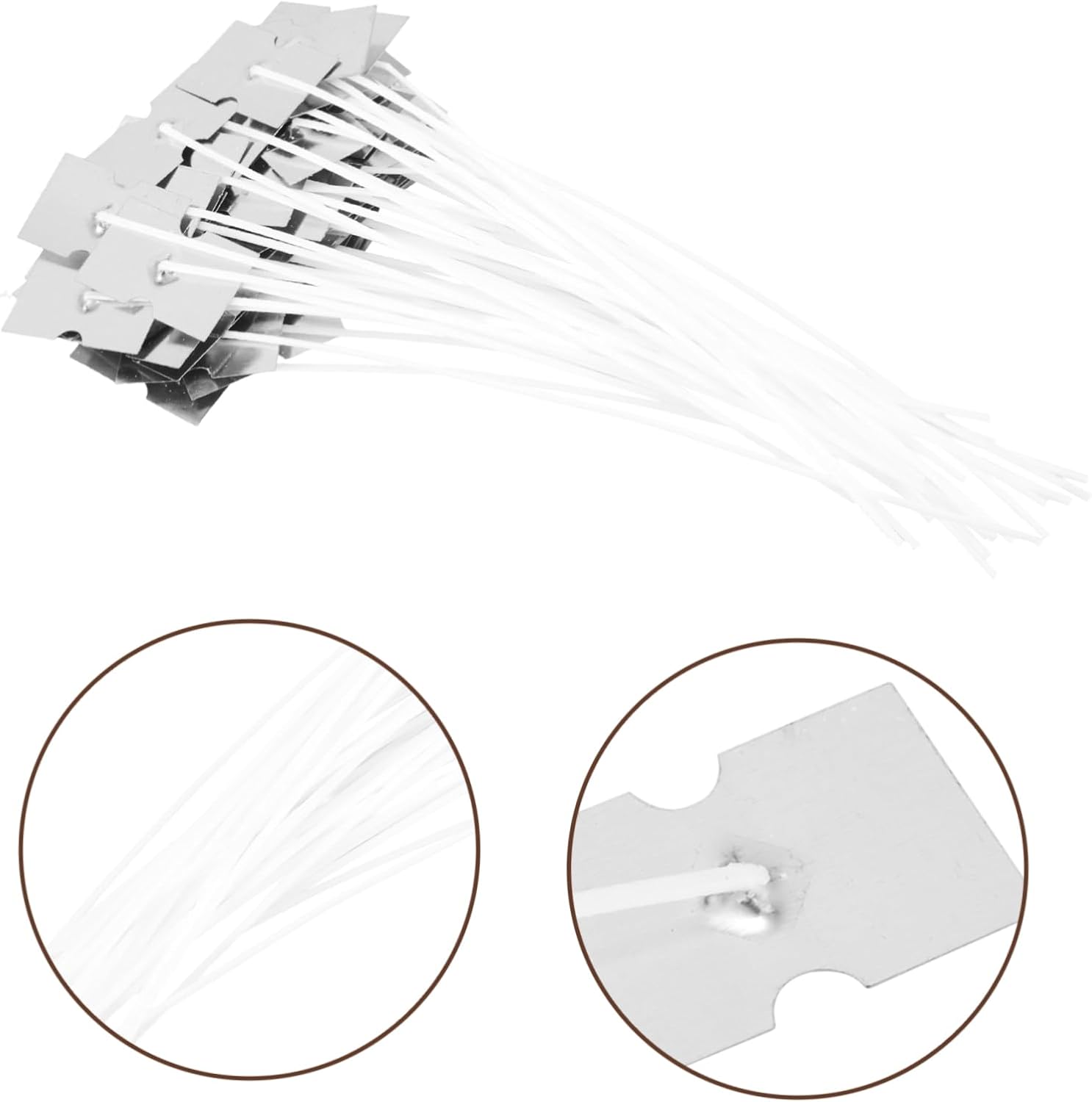 ORFOFE 50pcs DIY Candle Making Kit Cotton Wicks Low Smoke Replacement Wick for Lamp Burwood