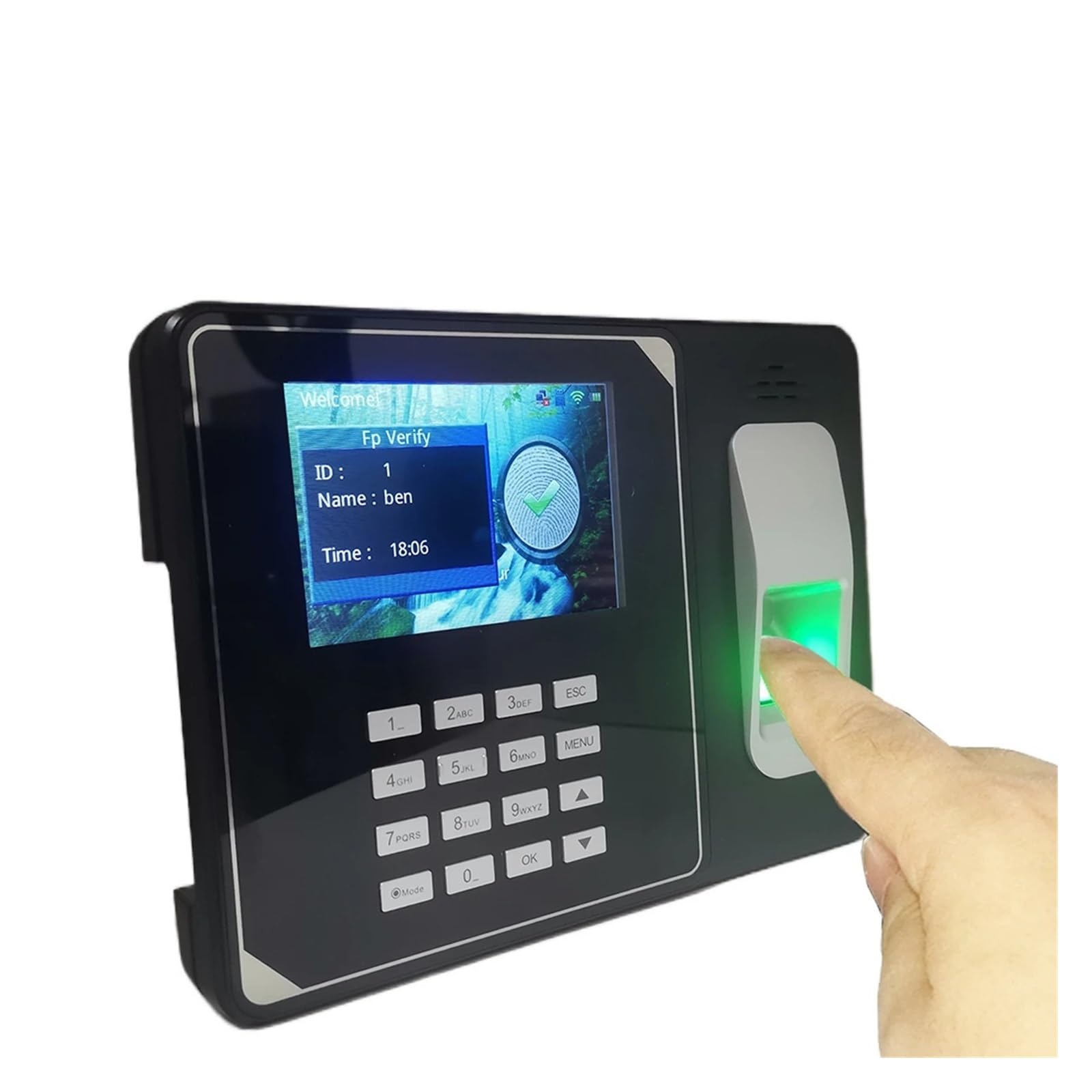 SAeWare Registratore biometrico di impronte digitali con batteria da 4000 mAh Presenza Dipendente elettronico dito e carta presenze per piccole imprese