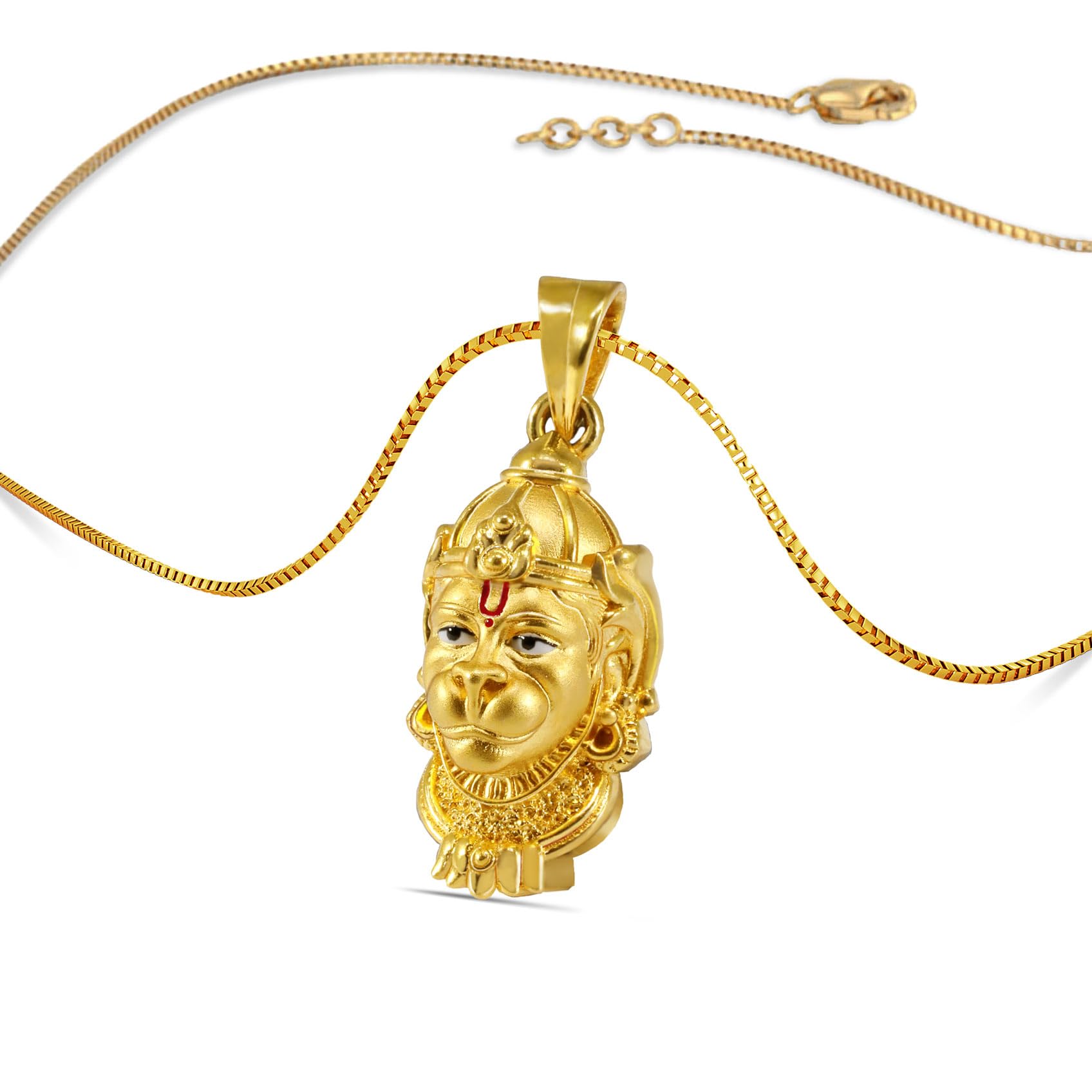 joyalukkas 22 KT Purity | HUID & BIS Hallmark | Shree Hanuman Gold Pendant For Men-picture-45
