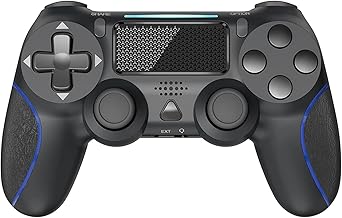 YCCTEAM Wireless Controller for P4, Joystick Game Controller for P4/Slim/Pro/PC Console With Touch Pad/Dual Vibration/Motion Control/Audio Function…