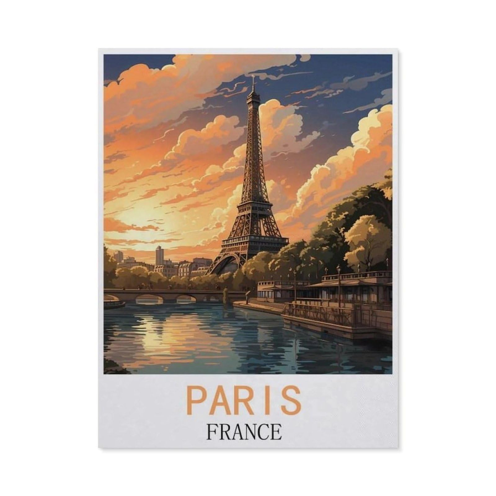 BEAYODKP DIY Diamond Art Kits，Paris France（40x50cm）