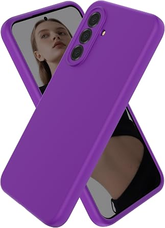 CUZMIGO for Samsung Galaxy A36 5G Phone Case, Soft Silicone Slim-fit Phone Cover with Camera Protection, Anti-Scratch & Cute Colors, Purple