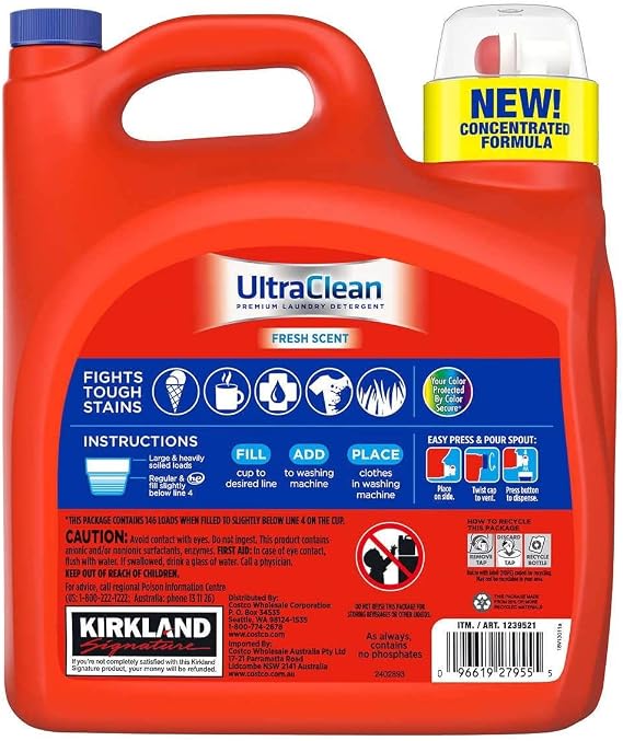 Krikland Signature Ultra Clean Premium Laundry Detergent with 2X Concentrate