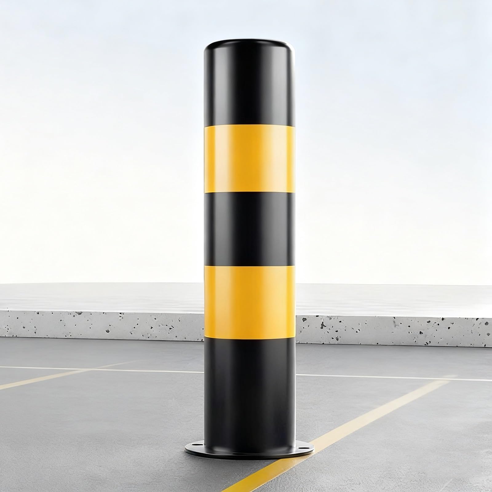 Hczkiujy Light Steel Safety Bollards For Traffic Control And Parking Barrier Protection (1Pcs)