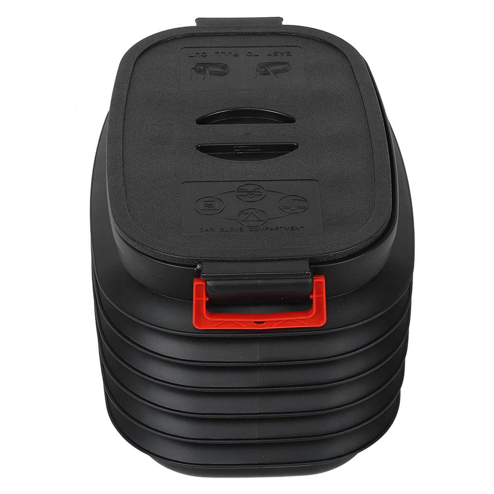 Secchio Telescopico Pieghevole Portatile con Copertura per Campeggio, Picnic, Pesca, Barbecue All'aperto