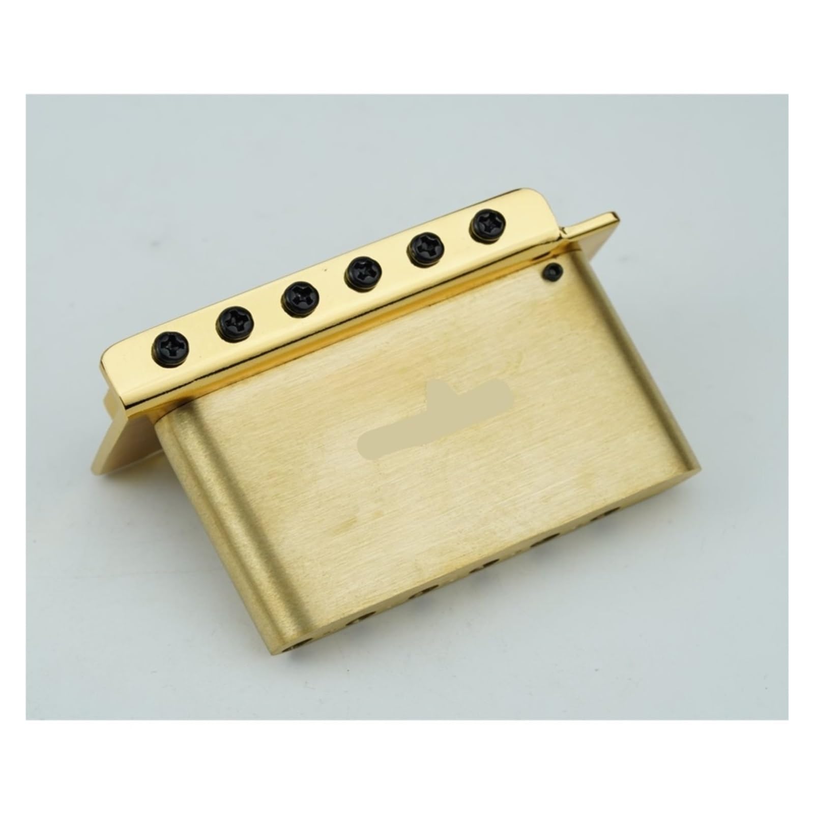 Ponte per chitarra elettrica, compatibile con GUYKER, GG1001-S | Base in ottone, selletta blocca corda in acciaio inox, ponte in metallo(CR)
