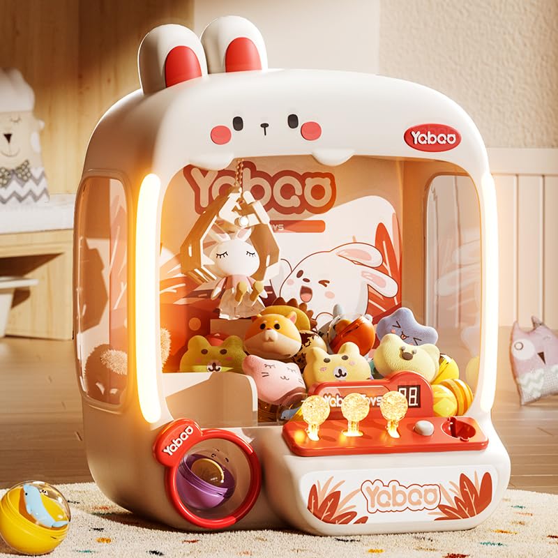 Mini Arcade Rabbit Claw Machine for Kids - Candy Vending, Interactive Play, and Party Prizes for Girls and Boys