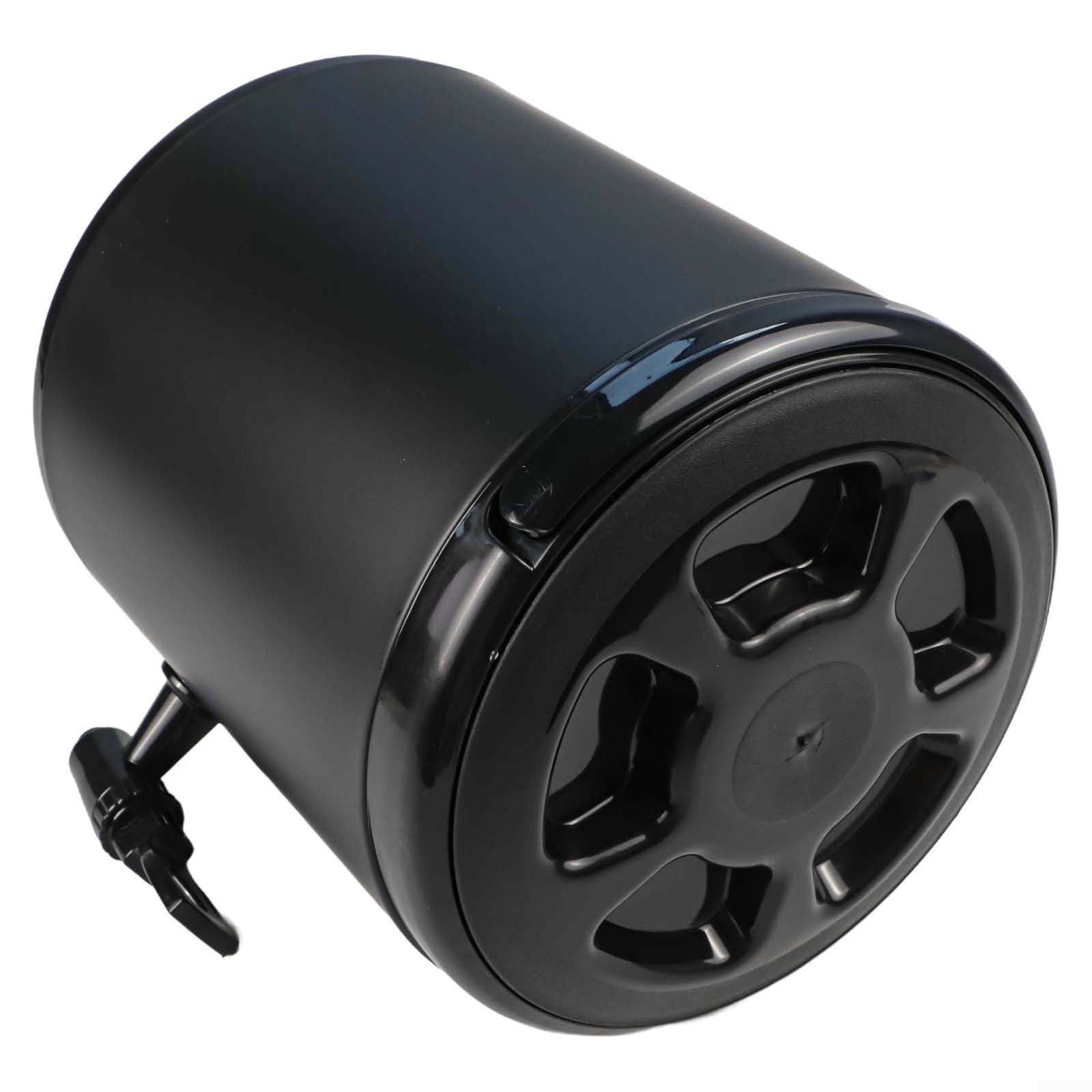 Doppelwandiger isolierter Getränkespender mit großem Fassungsvermögen und Harzhahn für Outdoor, Camping, Reisen, Picknick, kalte heiße Getränke, mehrere Größen (6 l, schwarz)