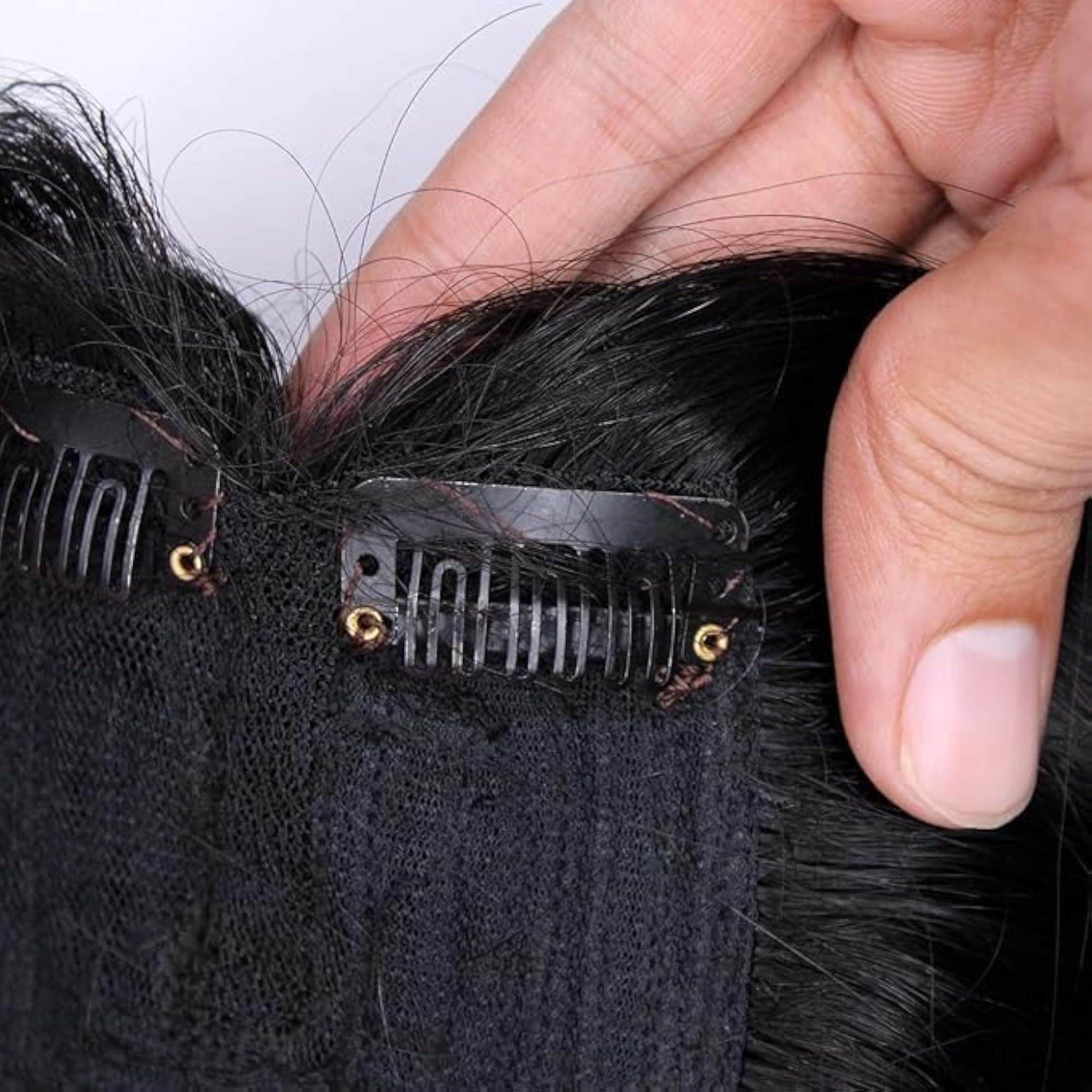 Black Hair Topper for Thinning Hair