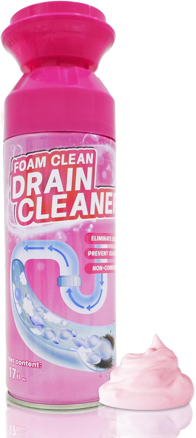 Product image of Foam Drain Cleaner, Drain Sink Cleaner and Deodorizer, Clog Remover for Kitchen, Sinks, Tubs (1 Pc)
