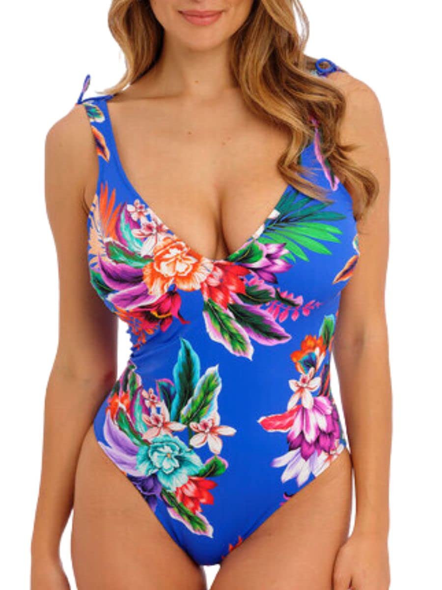 Fantasie Halkidiki Plunge Swimsuit Ultramarine Blue 36E