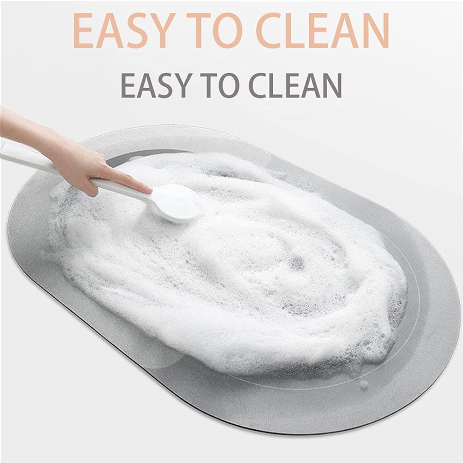 Alfombra de Baño Antideslizante,Alfombra de Baño Agua súper Absorbente,Suave Acogedora Alfombra para Cocina Salón Dormitorio Entrada