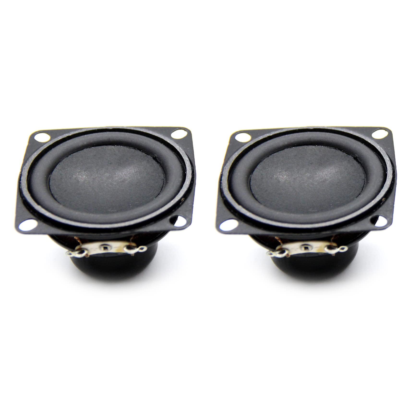 Srutueo 2PCS Audio Speaker 4? 10W 53mm 2 Inch Bass Multimedia Speaker Loudspeaker DIY Sound Speaker for Home Theater, Black, 500314224