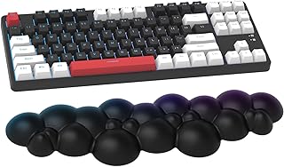 Gaming Keyboard Wrist Rest Pad,Memory Foam Keyboard Palm Rest, Ergonomic Hand Rest,Wrist Rest for Computer Keyboard,Laptop,Mac,Lightweight for Easy Typing Pain Relief-Black