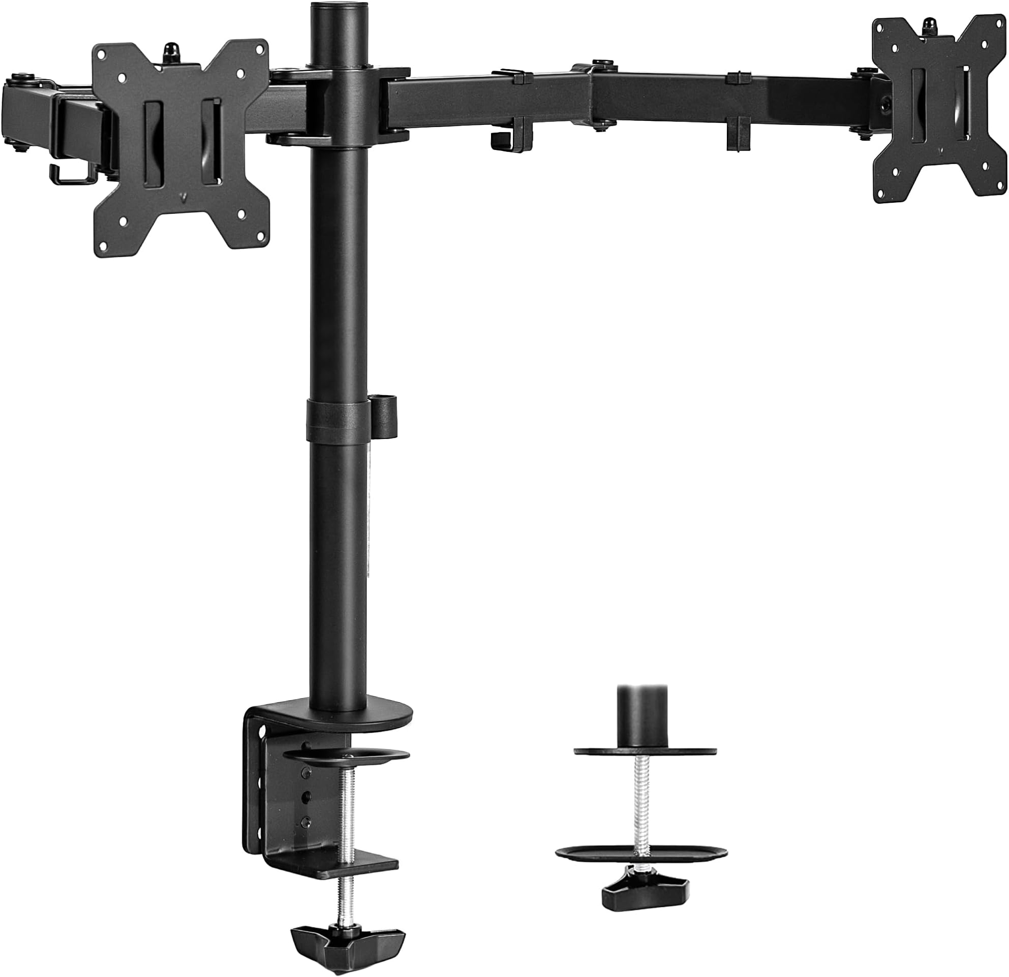 Amazon.com: VIVO Dual Monitor Desk Mount, Heavy Duty Fully Adjustable ...
