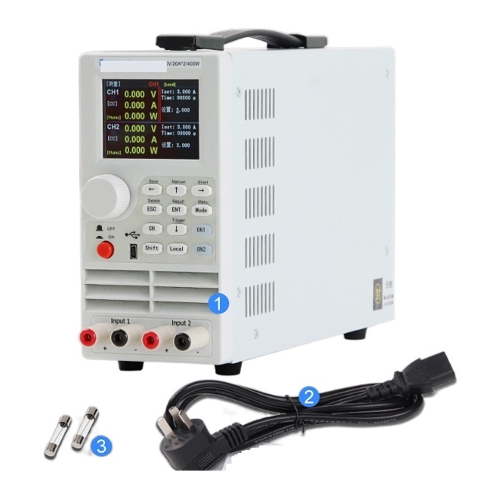 Testeur de batterie, Testeur de capacité de batterie de charge électronique d'instrument de charge cc testeur de puissance de chargeur de puissance d'entraînement de LED(9621)