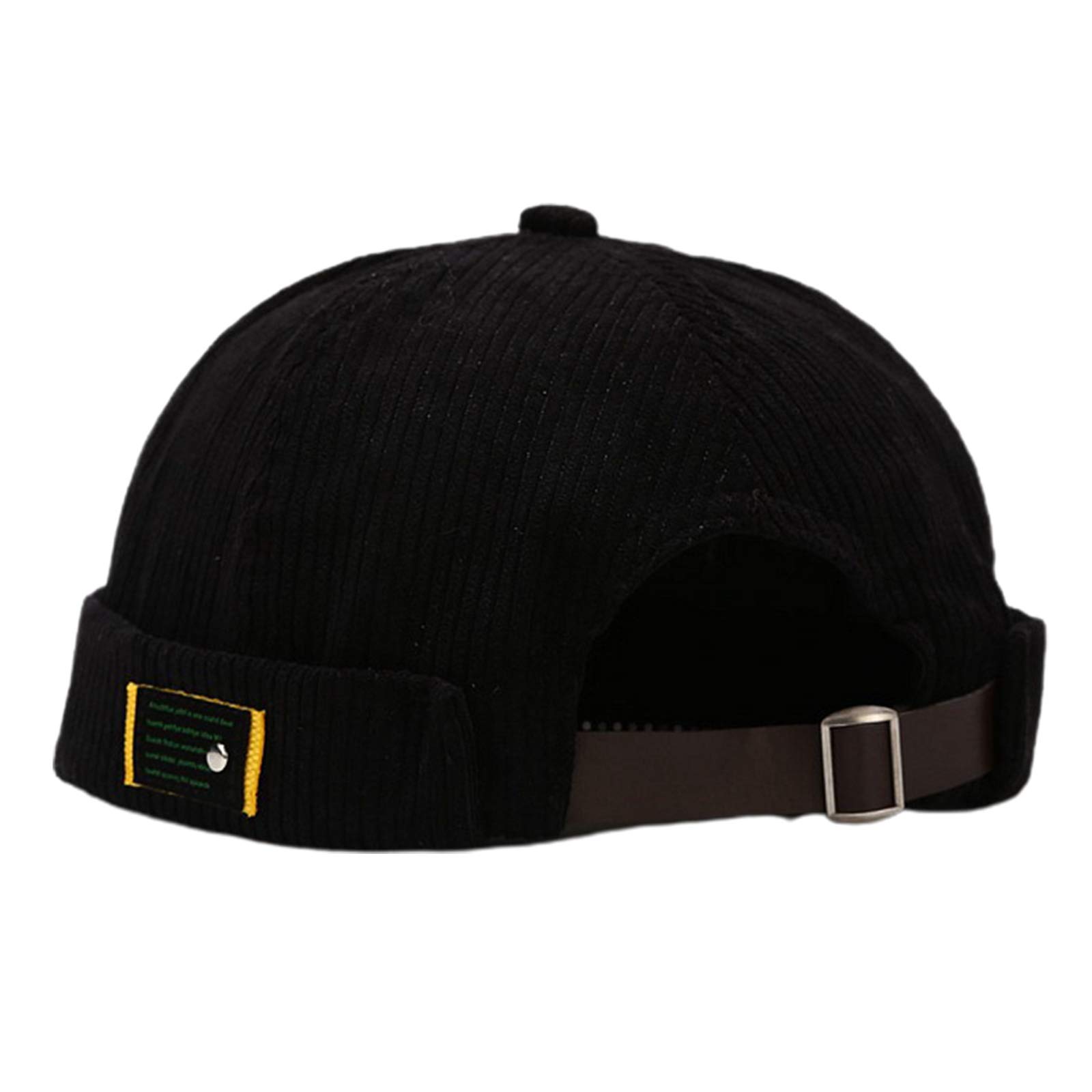 Bonnet Velours Côtelé Unisexe - Style Hip-hop Vintage, Taille Unique Réglable, Pour Homme Et Femme - 9