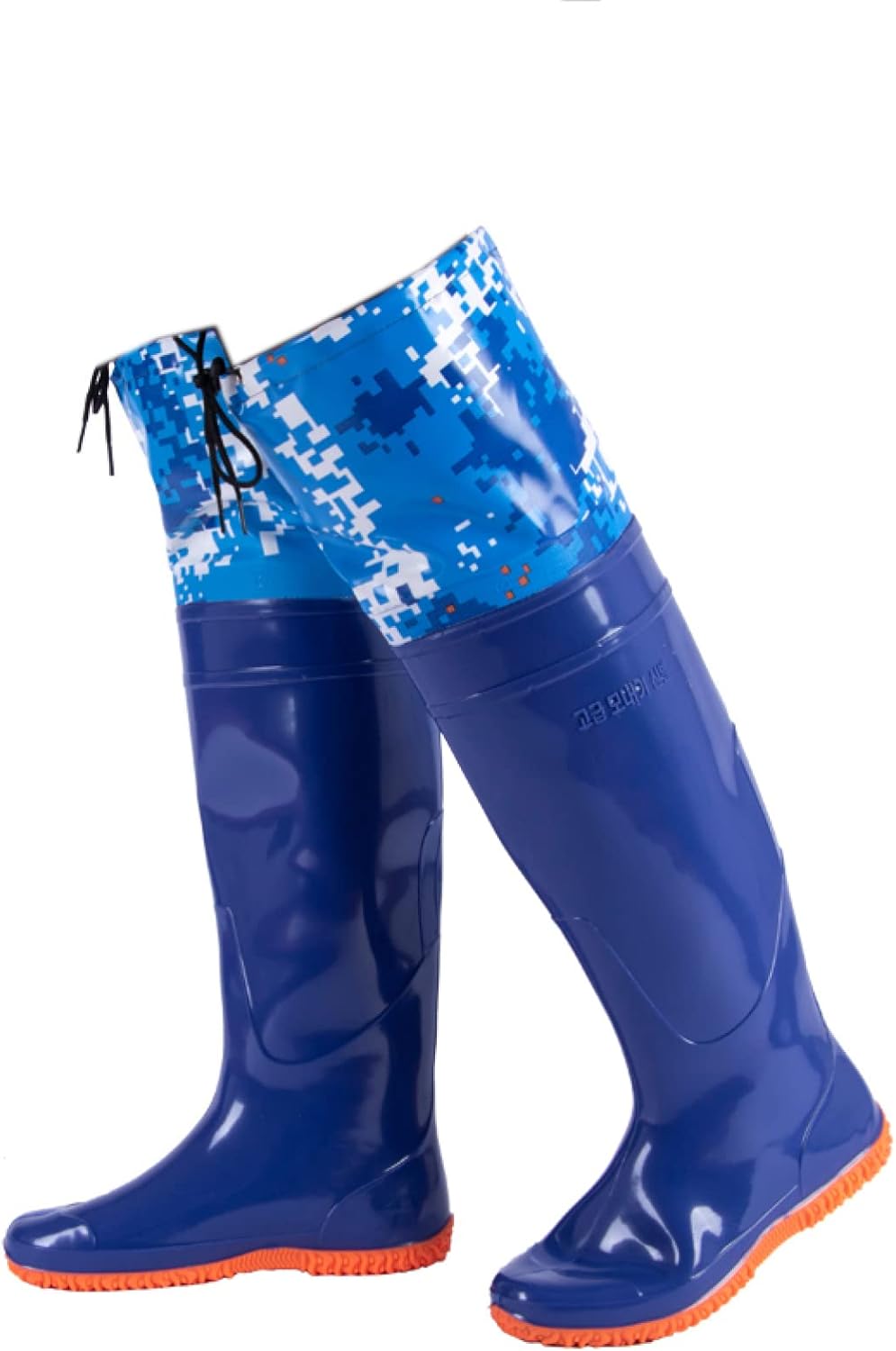 [JUIN] レインシューズ ロング レインブーツ PVC 防水 防滑 長靴 カラー ヒップウェーダー 男女兼用 クツ ウェーディン