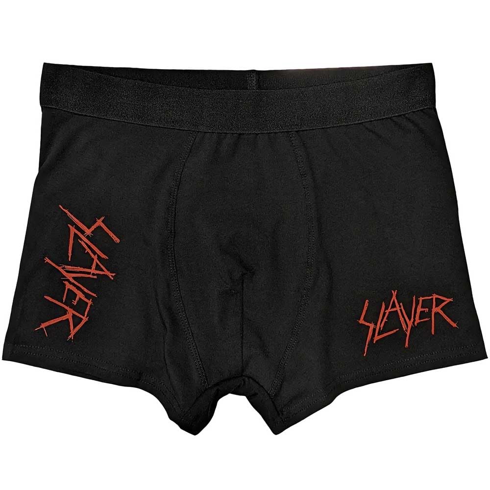 Rock Off officially licensed products Slayer Scratchy Band Logo Boxer Shorts XXL Black