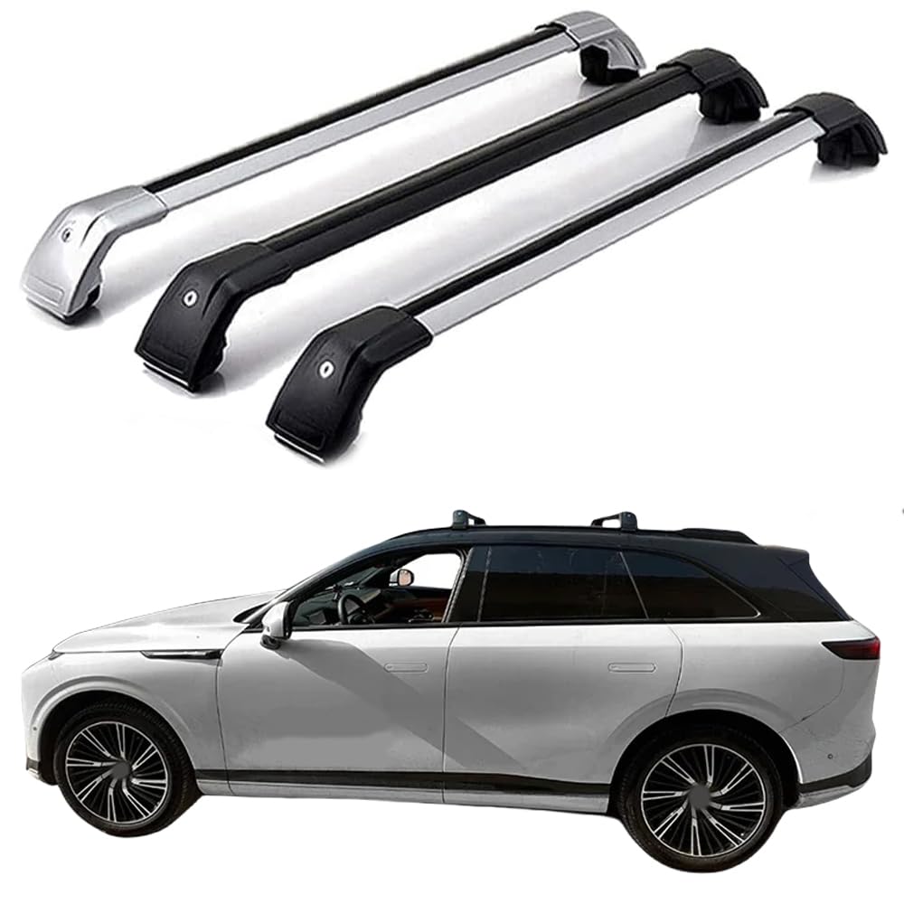 DachträGer RelingträGer für xpeng g9 2022-2024, Dachgepäckträger Dachträger Querträger Aluminium Diebstahl-Bars Auto Zubehör 2 Stück,Black