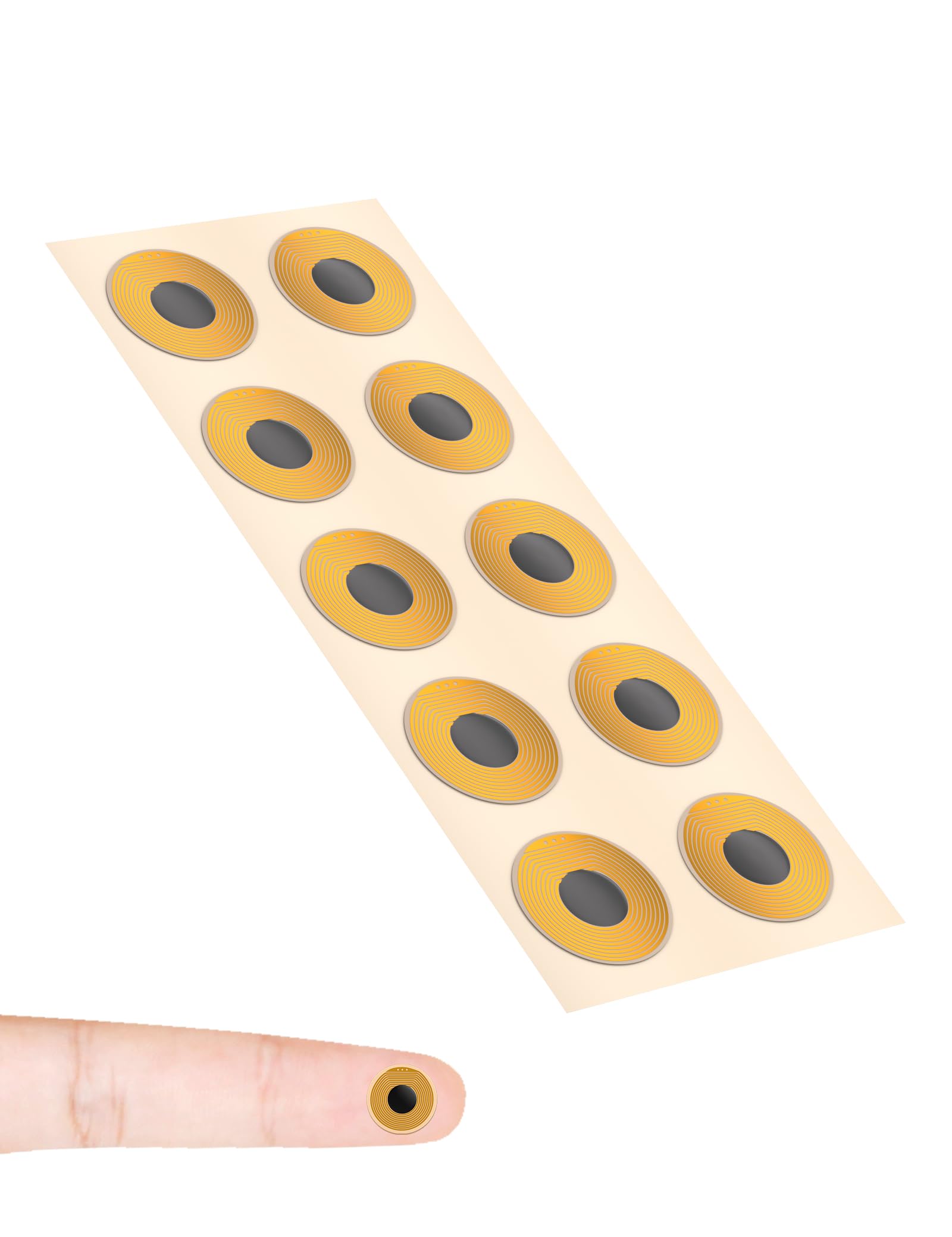 NTAG215 NFC-Tags, programmierbare RFID-Aufkleber, rund, wasserdicht, flexibel, FPC-NFC-Etiketten für Handys, Wearables, Automatisierung, 10 Stück
