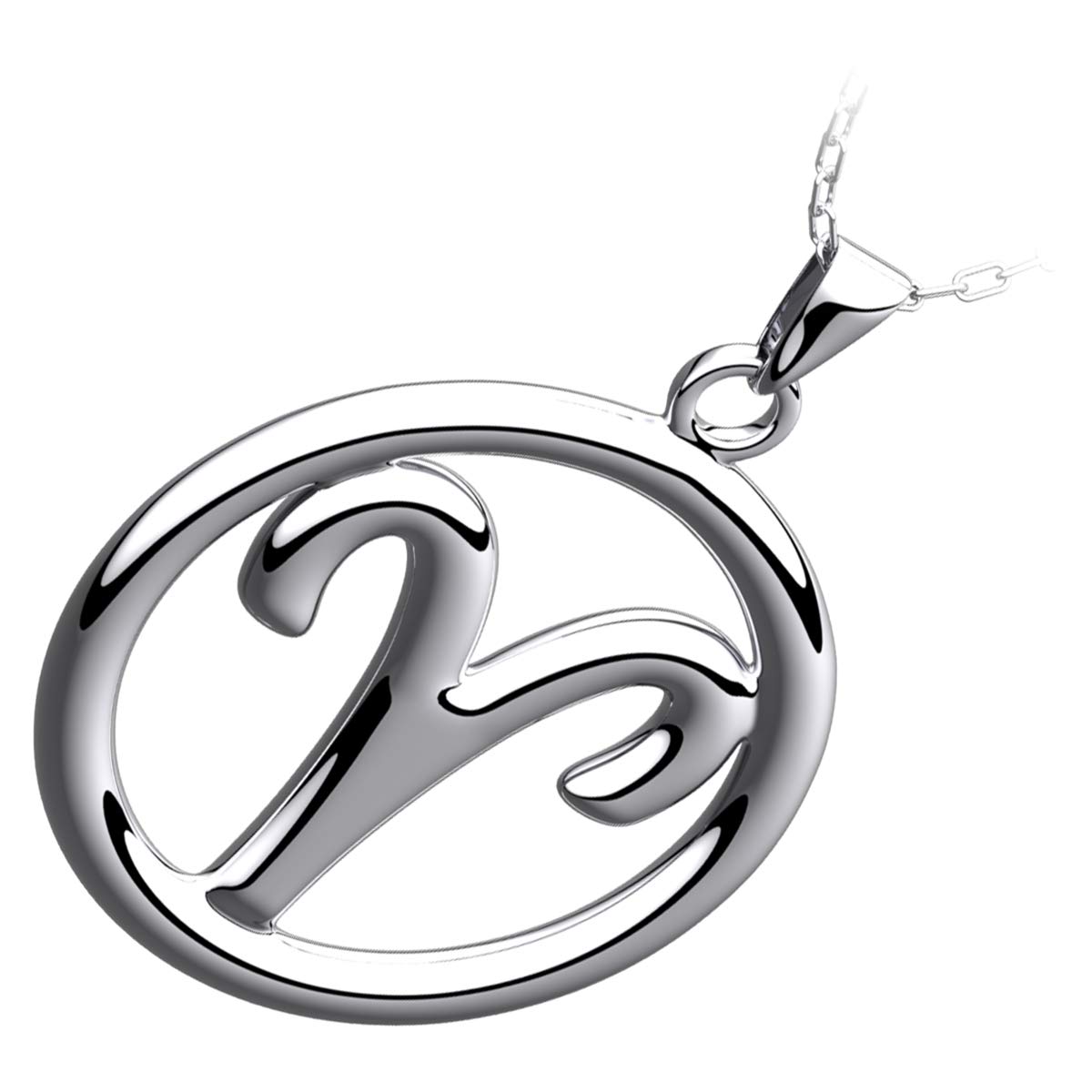 GWG Jewellery Collar con Colgante, Plata de Ley Signo del Zodiaco en Caja de Regalo para Mujeres