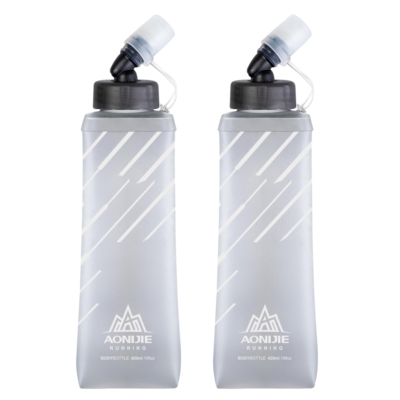TRIWONDER TPU 折りたたみ 水筒 ボトル ウォーターボトル スポーツボトル ランニング マラソン サイクリング 登山 ハイドレーション ソフトボトル Soft Water Bottle