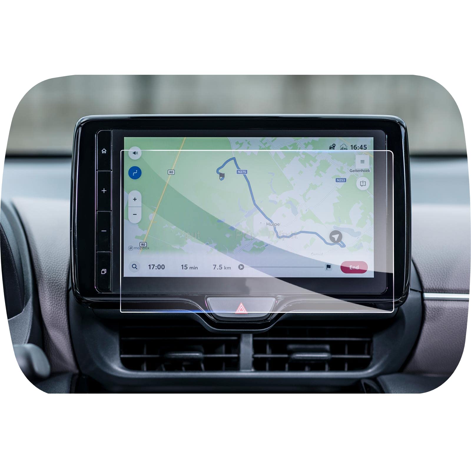 Nawigacja samochodowa Szkło hartowane Ekran LCD Folia ochronna Naklejka Osłona Dla toyoty, dla Yaris Cross 2021 2022