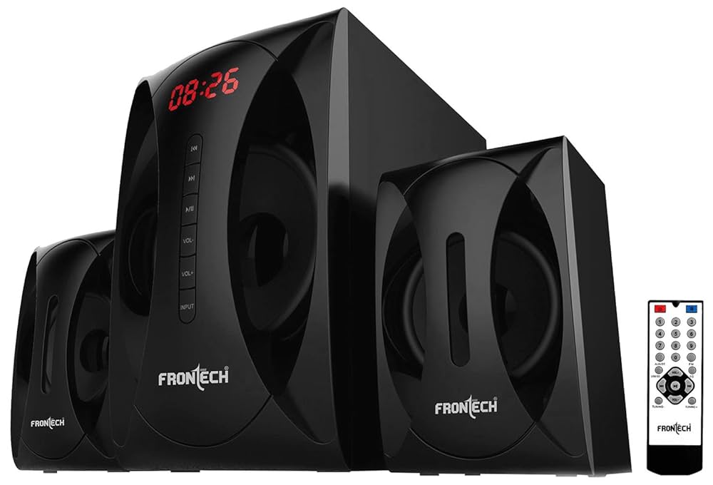 FRONTECH JIL-3397 2.1 Sub Woofer Speaker (Black) Price: Buy