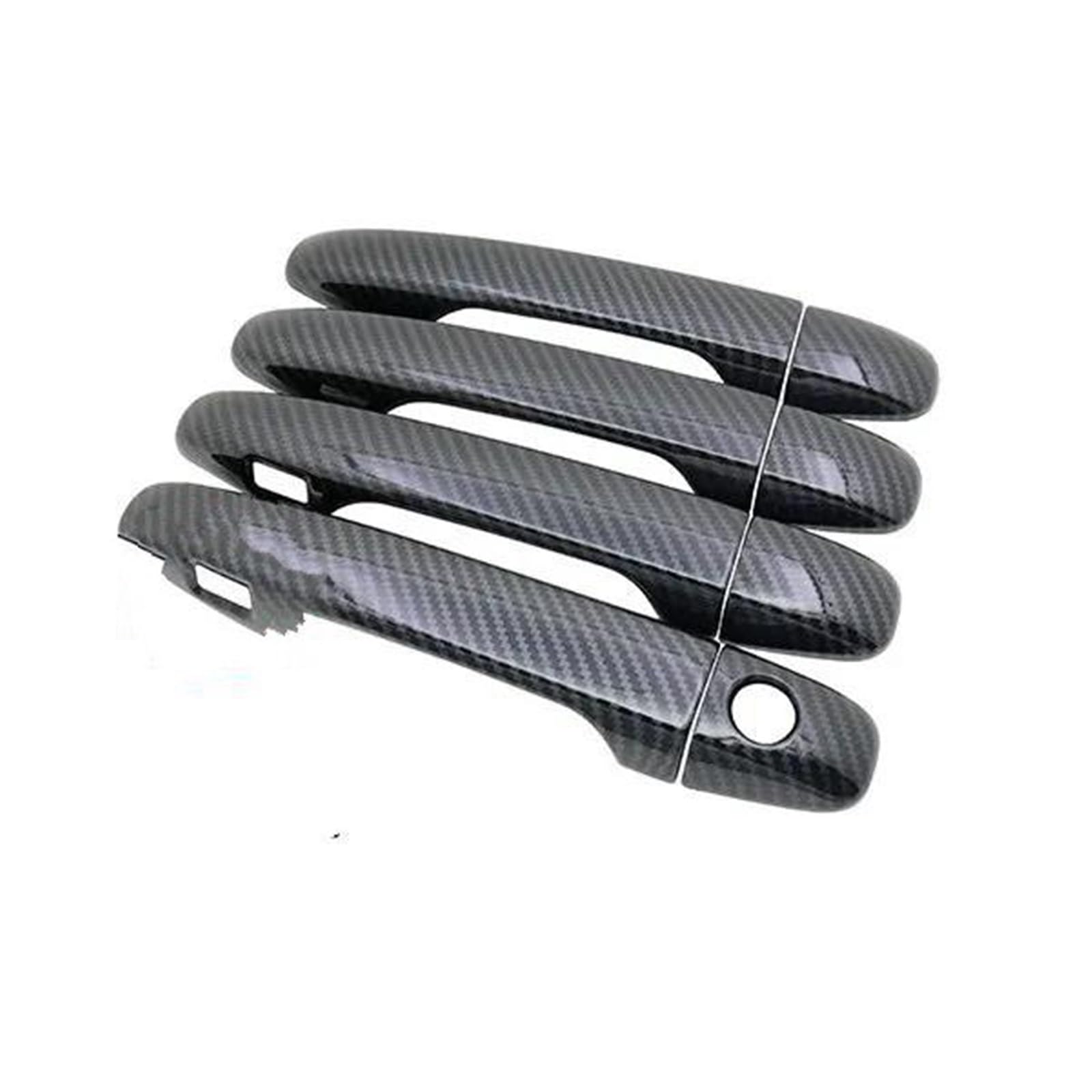 Fkhbzm Style 1 Car Carbon Fiber Door Handle Cover Pad Exterior Decorative Accessories For Sienna Xl30 30 2010-2019(Style 1)