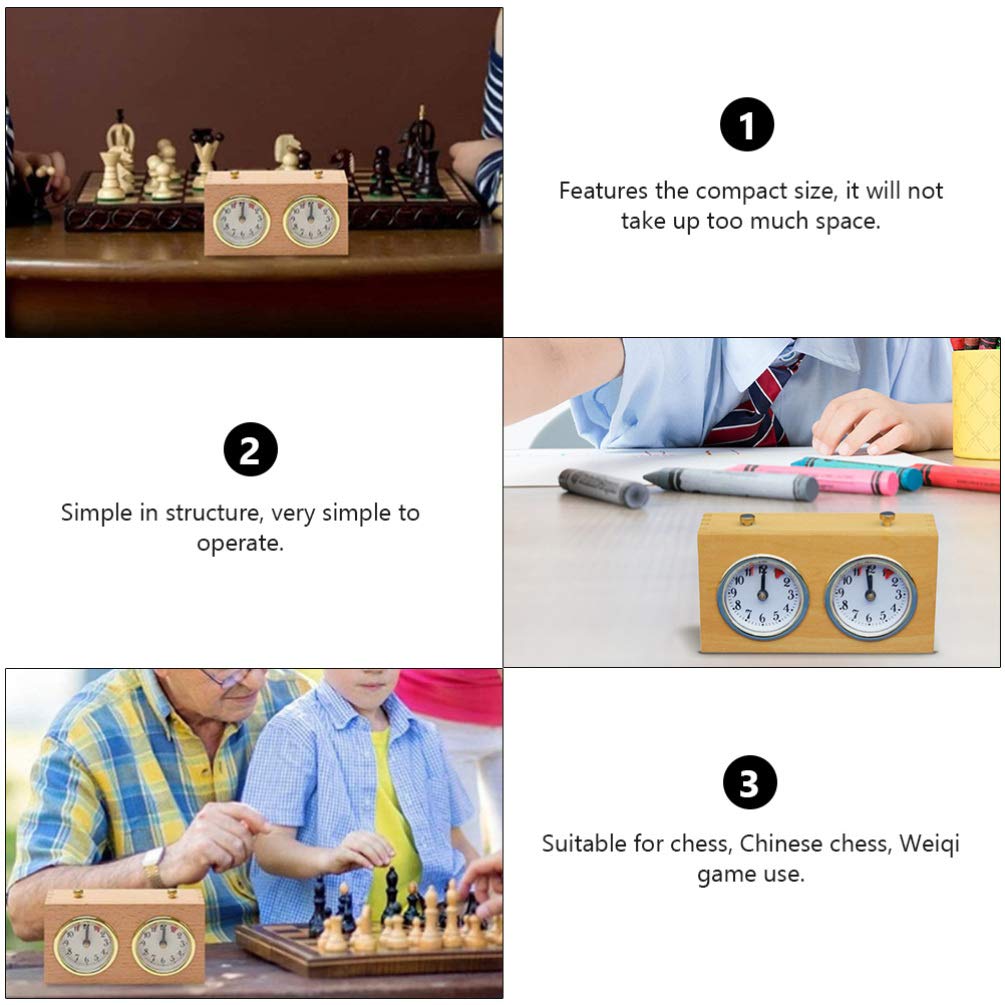 Toddmomy 1stück Tragbare Schachuhr Mechanische Schachspiel-zeituhr Präziser Und Praktischer Timer Für Brettspiele Ohne Batterien Für Turniere Und Zuhause Für Schachliebhaber