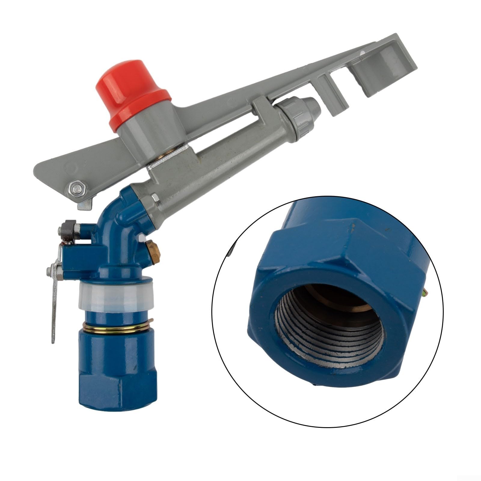 Robuster, pulsierender Rasensprenger, 1 x verstellbarer Rasensprenger, für Gartenbewässerung, maximale Bewässerungsentfernung von 30 m