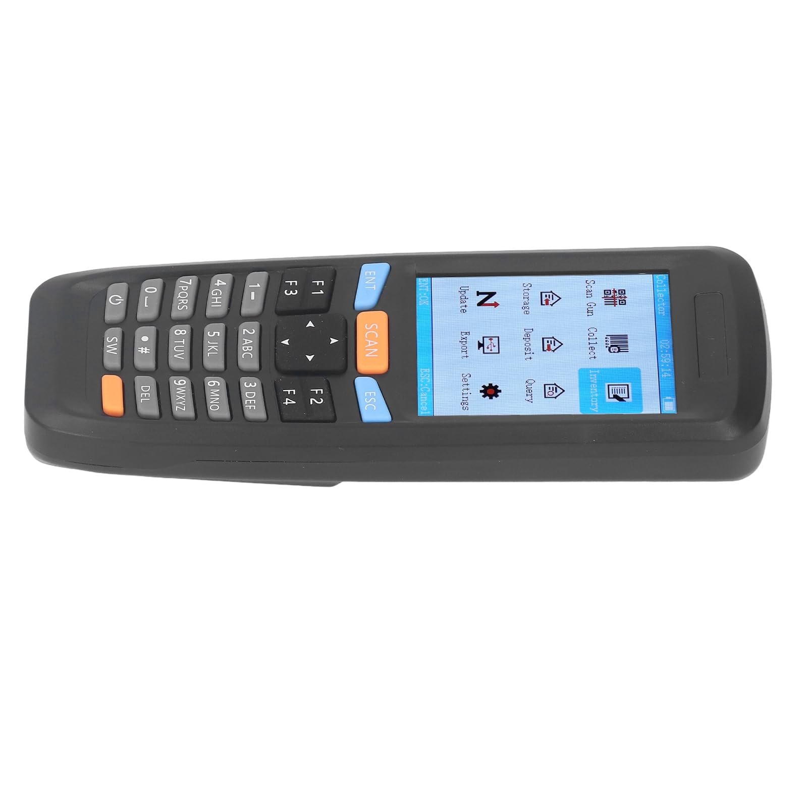 Escáner de Código de Barras Inalámbrico, Pantalla LCD de 2,8 Pulgadas, Espacio de Datos de 16 MB, Lector de Código de Barras Multifuncional, Carcasa de ABS para Entrega Urgente