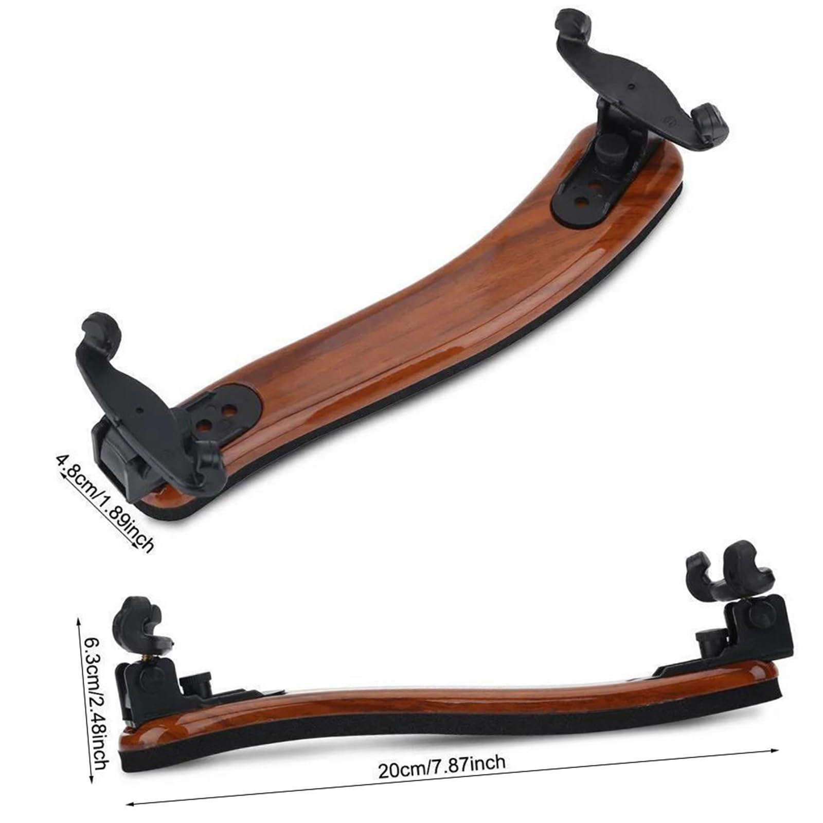 Reposapiés para violín Apoyo de hombro de arce para violín 3/4 4/4