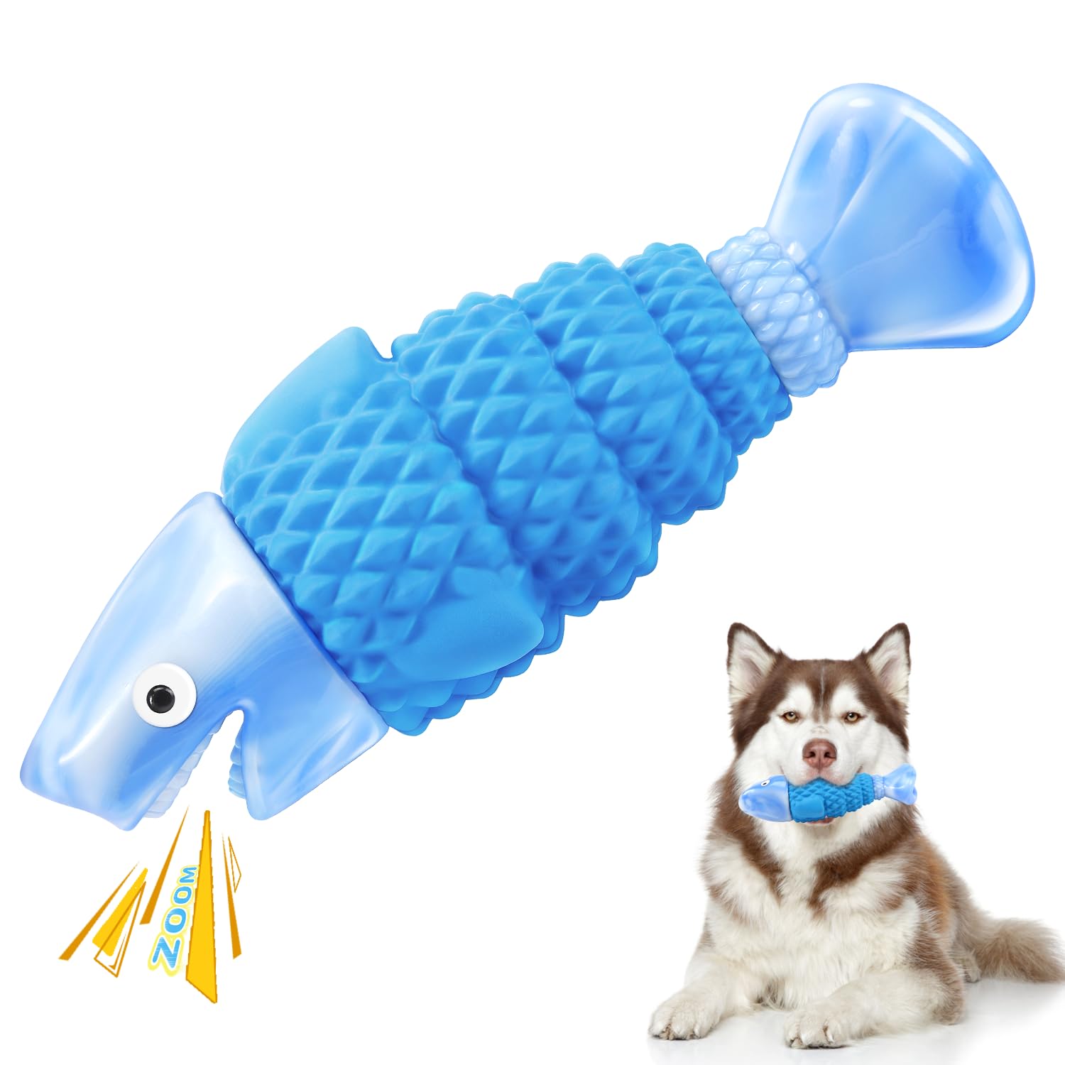 WinTour Tough Dog Toys for Aggressive Chewers, Indestructible Dog Chewers for Medium & Large Breeds,Squeaky Durable Chew Toys to Keep Them Busy, Reduce Boredom, Teeth Cleaning, Bacon Flavor