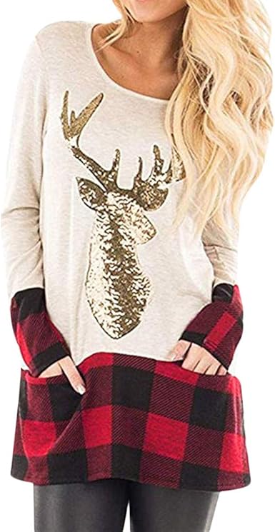 christmas plus size tops