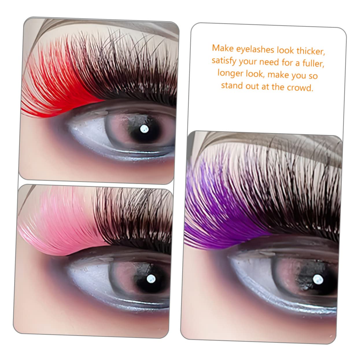 FRCOLOR 3 Set Di Ciglia Finte Soffici Per Donne Ciglia Finte Per Cosplay Trucco Design A Forma Di Occhio Di Gatto Per Festival Di Halloween 9 Paia*3