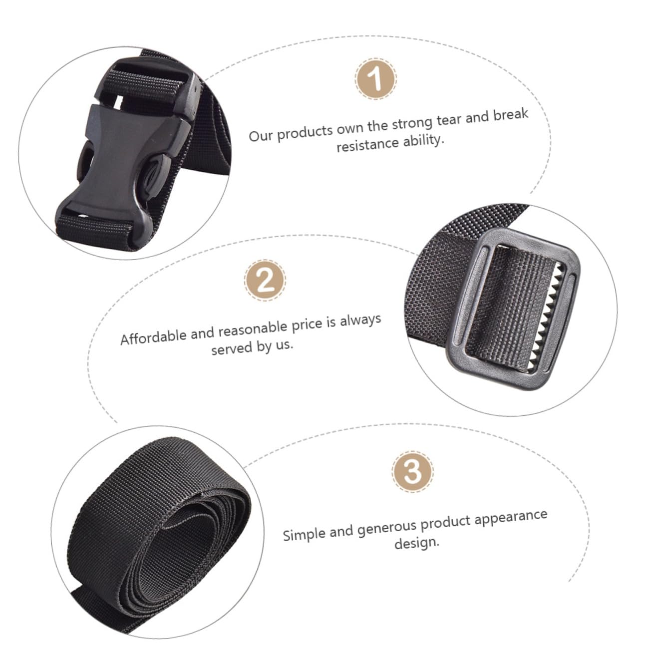 VALICLUD 12pezzi Cinghie Di Ancoraggio Per Bagagli Cinghie Di Fissaggio Resistenti Per Viaggi Tracolla Leggera e Compatta Per Luggage Tie down Strap
