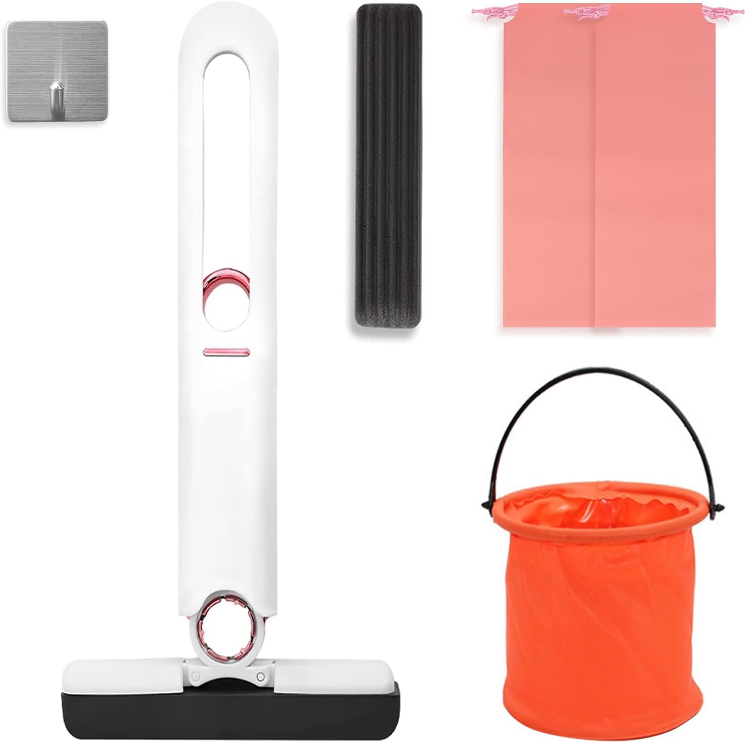 Mini Mop, Portable SelfSqueeze Mini Mop for Small Spaces Suitable for Kitchen, Bathroom, and