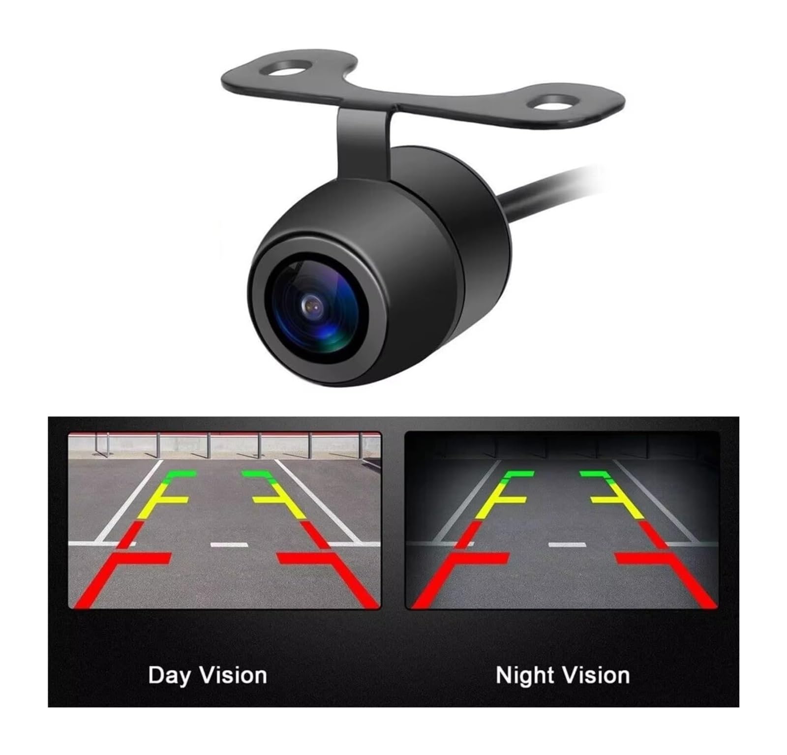 Kit De Espejo Retrovisor Inalámbrico 7" para Coche Camión Furgoneta Cámara Marcha Atrás Cámara de Respaldo(Monitor Only)
