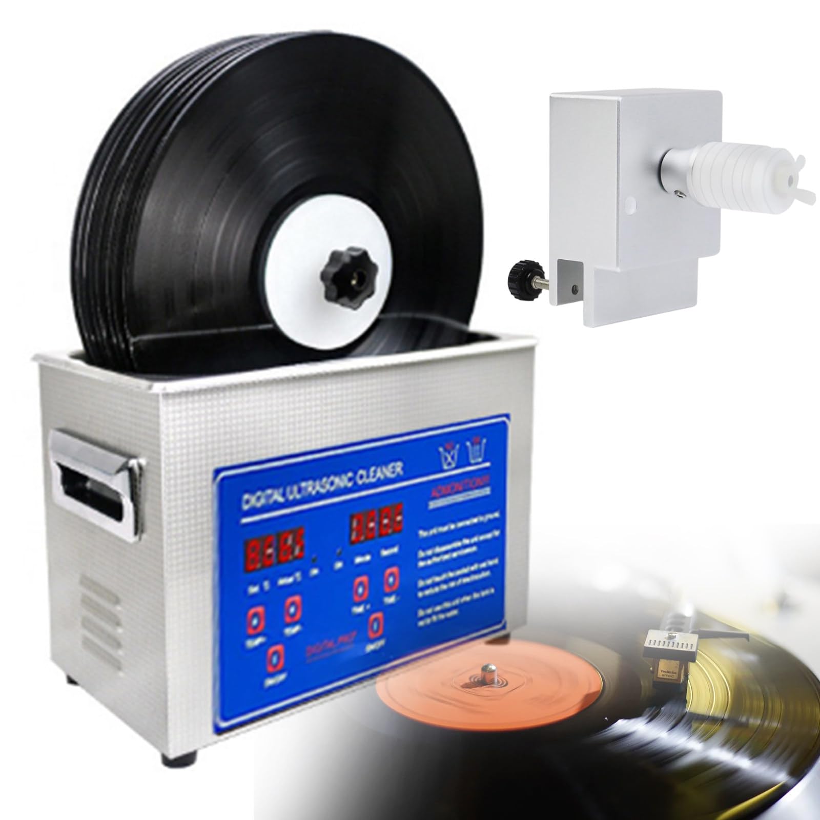 Macchina per la Pulizia dei Dischi in Vinile da | Kit per la Pulizia degli LP