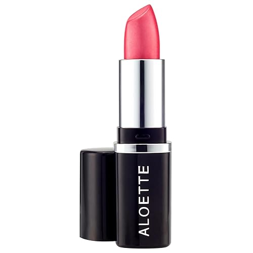 Aloette Lápiz labial de larga duración, Pink Lady - Tonos de color de labios semimate - Aloe Vera hidratante y manteca de karité para labios suaves