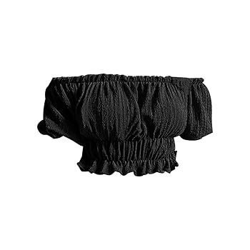 Amazon.com: DAZLOR Jeans for Women Women Off Shoulder Tops