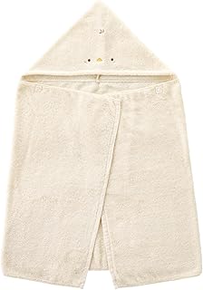 フード付きバスタオル バスタオルローブ にこにこ アイボリー 日本製