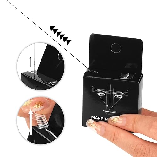 Miniatura 2 de JimKing Cuerda de mapeo de cejas, paquete de 3 cuerdas de microblading preentintadas, línea de mapa premium para modelar cejas, herramienta de línea