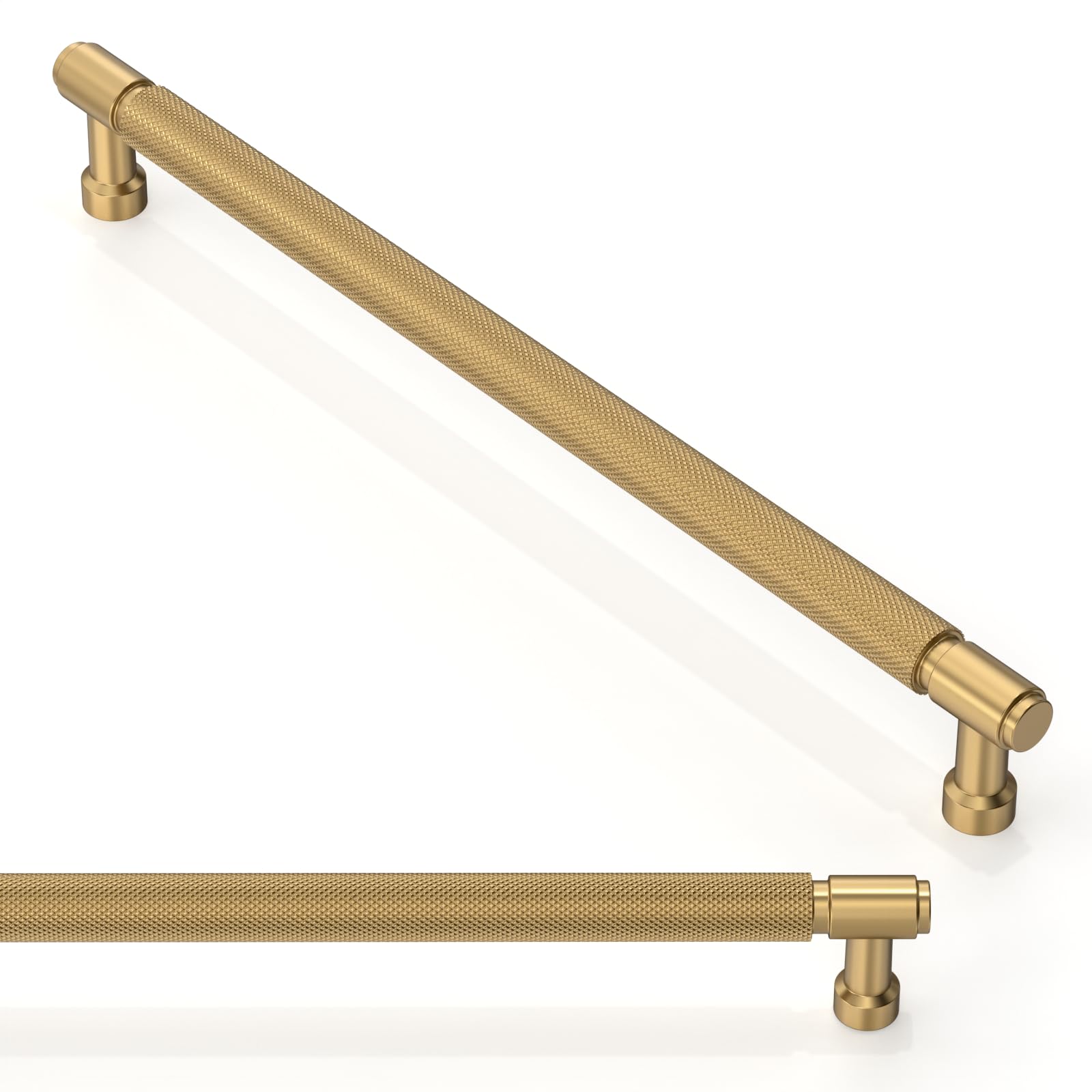 Asimerdeco 10 Pack Champagne Bronze Cabinet Pulls 10 Inch(256mm) Kitchen Cupboard Handles Cabinet Hardware Drawer Pulls — image 1