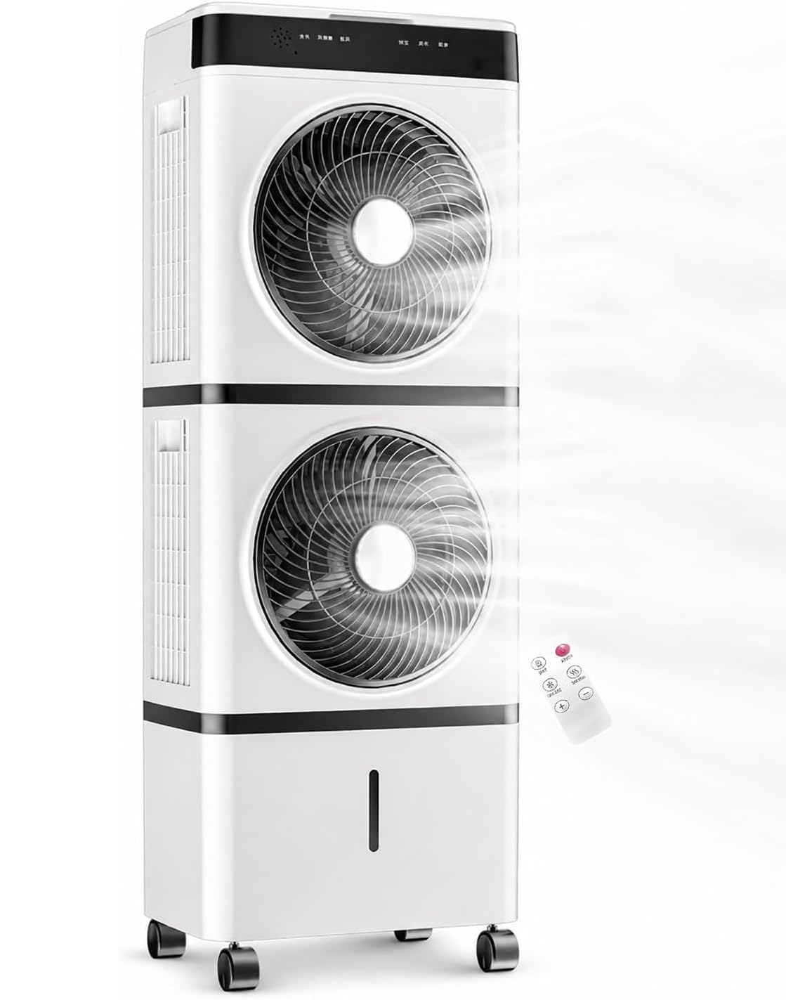 Enfriador de aire evaporativo de doble turbina con Depósito de 14 L