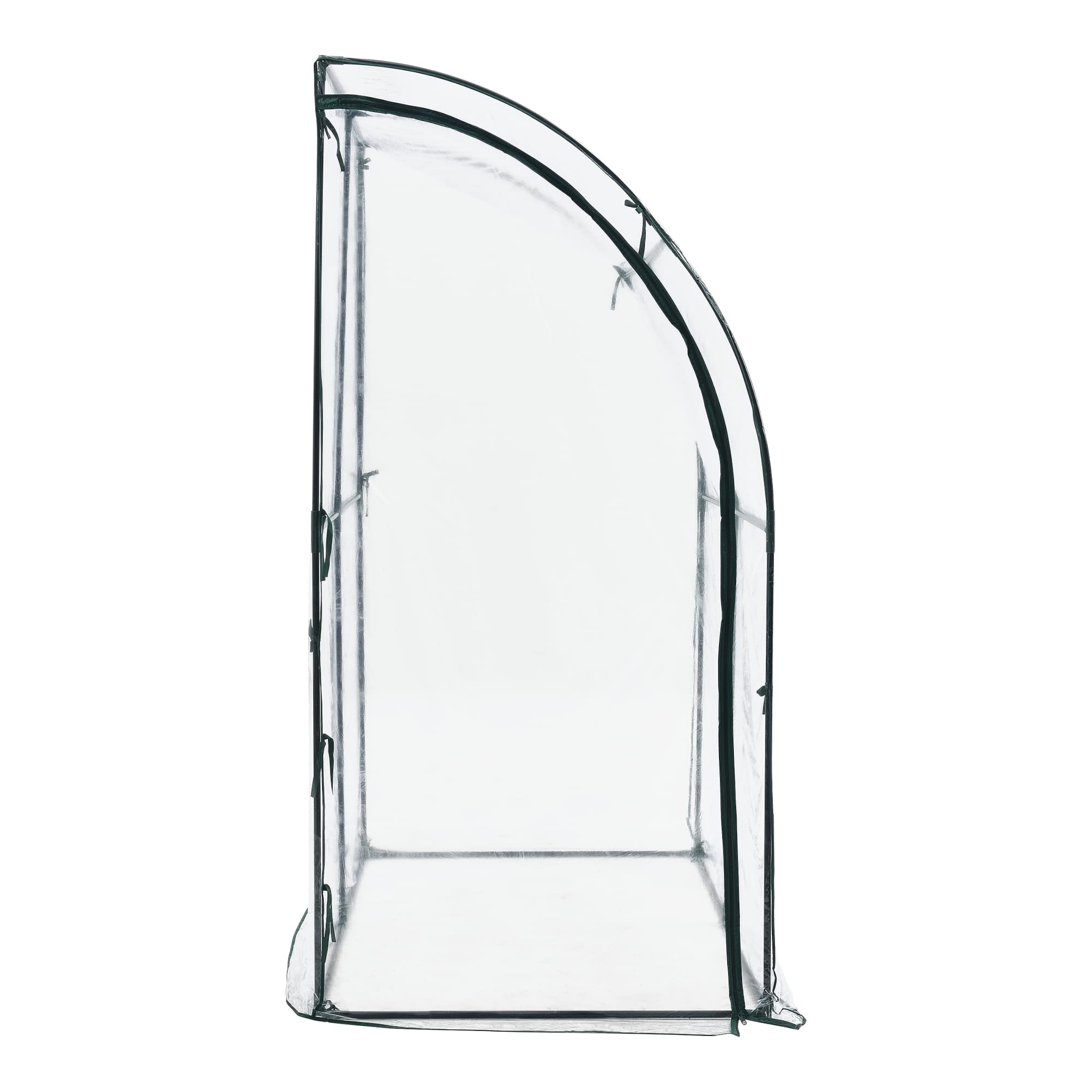 [en.casa] Serra da Giardino con Copertura in PVC Trasparente Serra per Orto Piante e Coltivazione Apertura a Cerniera Tetto Arcuato 200x100x215 cm