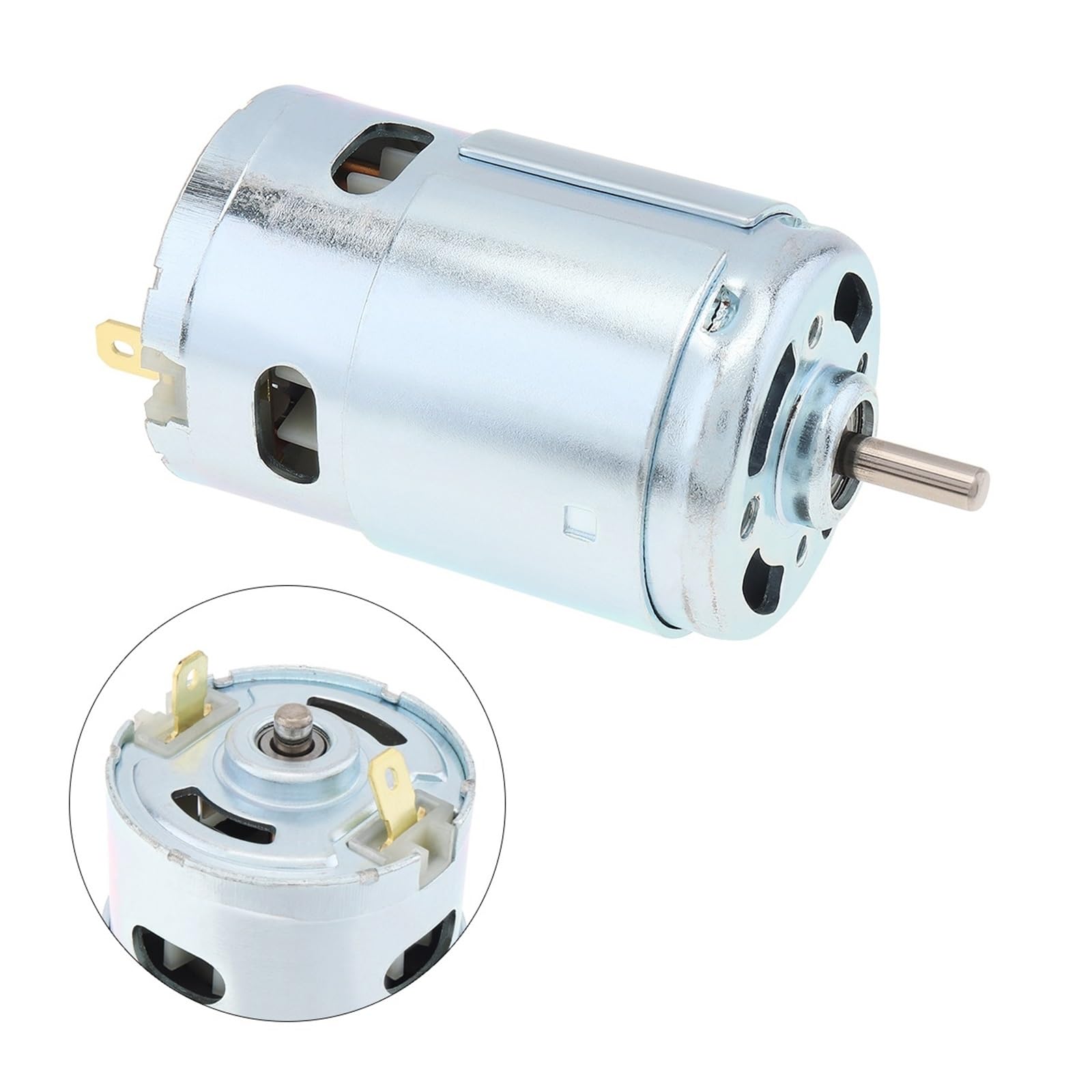 AUOQKQUT 895 High Torque DC Motors 12V 24V 3000-6000RPM Double Ball Bearing Motors for Tool DIY Small