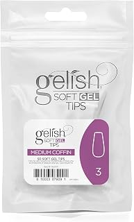 Soft Gel Tips, Medium Coffin Size 3, 50 ct. Refill